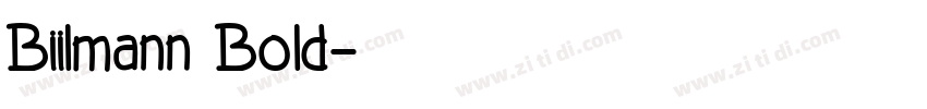 Biilmann Bold字体转换